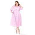 thumbnail image 1 of Vestido camisero con cinto Roman Fashion /Tallas Extras, 3827-p (Rosa) rosa 38, 1 of 6