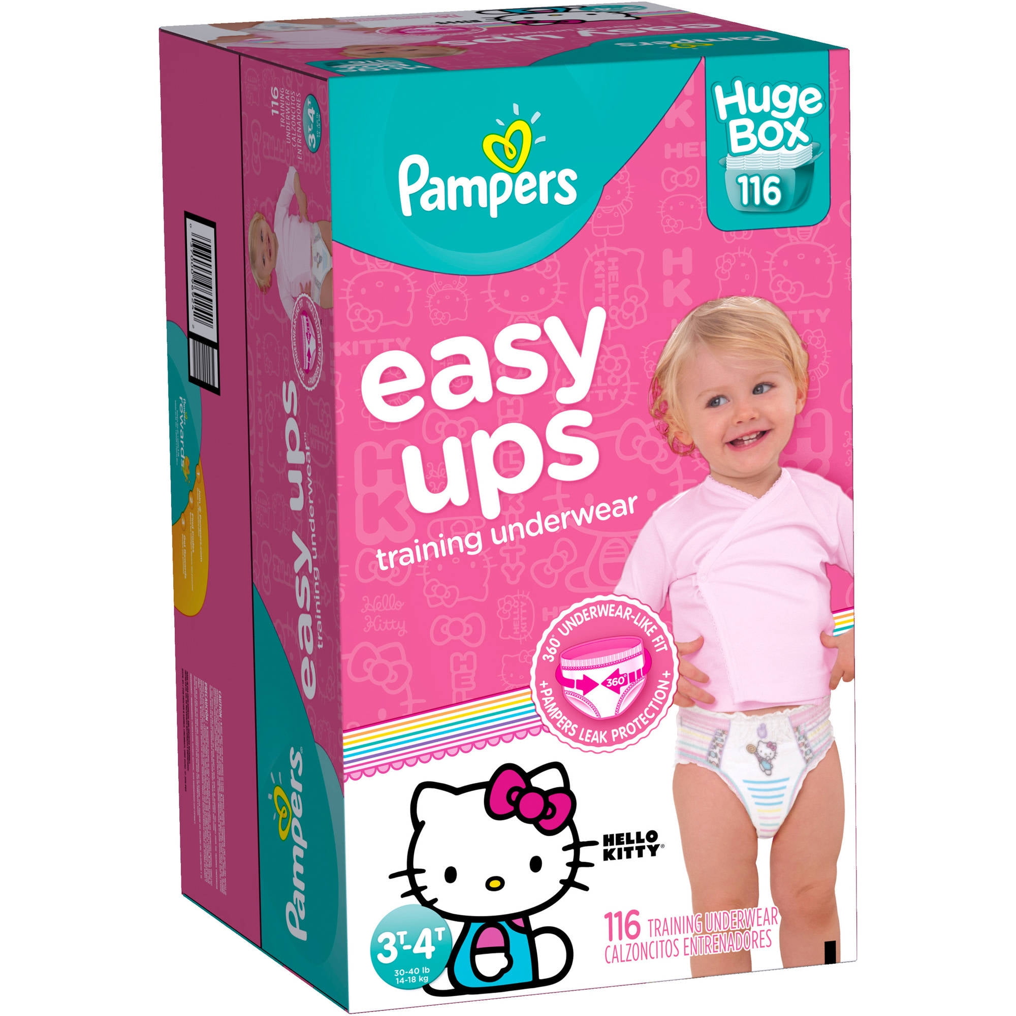 Pampers Easy Ups Girls Training Pants (Choose Size and Count) BrickSeek