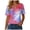 Light Blue, variant on enyan 250th Anniversary Shirt Women 1776-2026 Patriotic Eagle Graphic Tee Crew Neck Short Sleeve Top Women's Shirt Dark Blue,S