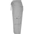 thumbnail image 5 of Capri Cargo Pants for Women Spring Summer Casual Elastic Waist Relaxed Fit Straight Leg Capri Hiking Pants with Pockets, 5 of 6