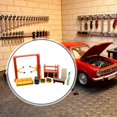 thumbnail image 1 of Juego de herramientas de reparación de automóviles a escala 1/64, decoración de escena de microgaraje, simulación de mini sofá de plazas para, 1 of 10