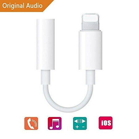 3.5mm Headphone Jack Adapter, Connector for iPhone Xs/Xs Max/XR/iPhone 8/8 Plus/X (10) / 7/7 Plus, iPad and More, Music