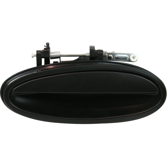 Exterior Door Handle Compatible with 1997-2005 Buick Park Avenue Rear, Driver Side Smooth Black