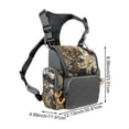 thumbnail image 2 of Jiibva Binocular Harness Chest Pack Adjustable Large Capacity Bino Case With Rain Cover Hunting Chest Pack For Hunting Hiking Shooting, 2 of 7