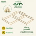 thumbnail image 4 of Greenes Fence Original 48" x 144" x 10.5" Beige Pine and Wood Raised Garden Kit, 4 of 8
