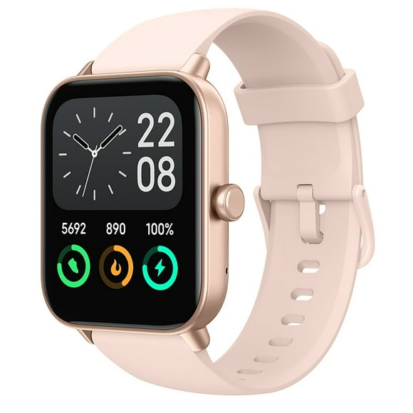 IDW19 Smart Watch 1.8″ Screen BT Call Compatible with iOS 9.0+ / Android 6.0+ Alexa Voice Heart Rate Blood Oxygen Stress Sleep Monitor IP68 Grade Water Resistant