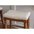 thumbnail image 2 of Riverbay Furniture 25" Backless Wood Counter Stool in Brown, 2 of 7