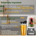 thumbnail image 3 of Vasos de batidora de repuesto UBYNID para Ninja de 700 ml y 900 ml, 3 of 7
