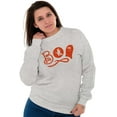 thumbnail image 3 of Boo Cute Witch Ghost Halloween Women Crewneck Sweatshirt Brisco Brands S, 3 of 6