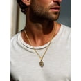 thumbnail image 5 of ChainsProMax Men Ball Necklace Sport Jewelry, Football Lover Confirmation Gift, Chain-22+2", 316L Stainless Steel, 5 of 8