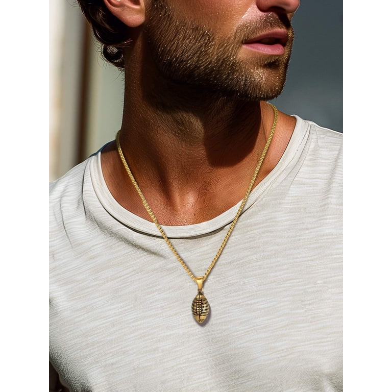 ChainsProMax Football Pendant Necklace for Men photo 4