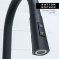 thumbnail image 2 of JS High-Arc Black Pull-Down Kitchen Faucet, Single Lever Handle, 2 Function Sprayer, 2 of 7