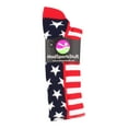 thumbnail image 2 of USA American Flag Stars and Stripes Crew Socks (Navy/Red/White, Large), 2 of 2