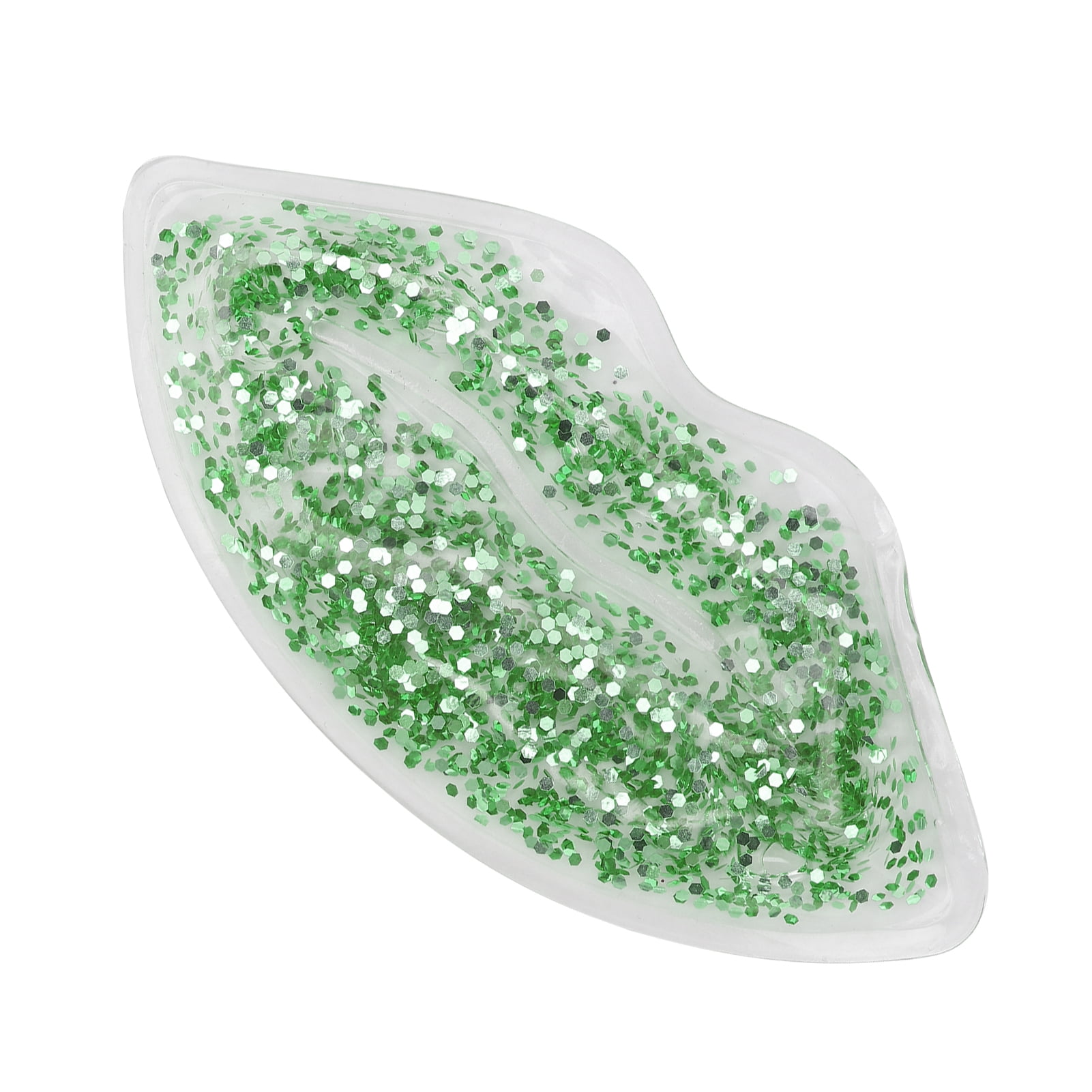 LYUMO Gel Lip Ice Pack,Hot Cold Compress Lips Ice Pack Glitter Sequins