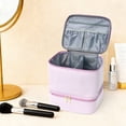 thumbnail image 5 of ONLYEOR Nail Polish Organizer Bag, Nail Polish Carrying Case, Double-Layer Nail Polish Storage Bag, Gel Polish Travel Storage Bag for Nail Kit, Gift for Manicurist, Girls (C), 5 of 7