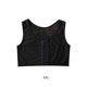 thumbnail image 4 of Minnieouse Chaleco moldeador de senos, camiseta sin mangas estirable, ropa interior Trans, corsé corto reforzado, ropa transpirable Prendas para la parte del cuerpo Negro XXL, 4 of 6