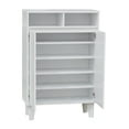 thumbnail image 4 of Yaiza 2 Door Shoe Storage Cabinet with 7 Shelves, White Wood, 4 of 6
