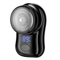 thumbnail image 2 of Mini recortadora de barba de precisión para hombres, máquina de afeitar de barba con pantalla digital inteligente negro, 2 of 9