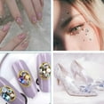 thumbnail image 2 of Diamantes de imitación transparentes para maquillaje de belleza facial, gemas de cristal con autoadhesivo para una aplicación rápida en la piel y las uñas, que realzan su aspecto festivo (3 mm, 4 mm,, 2 of 5