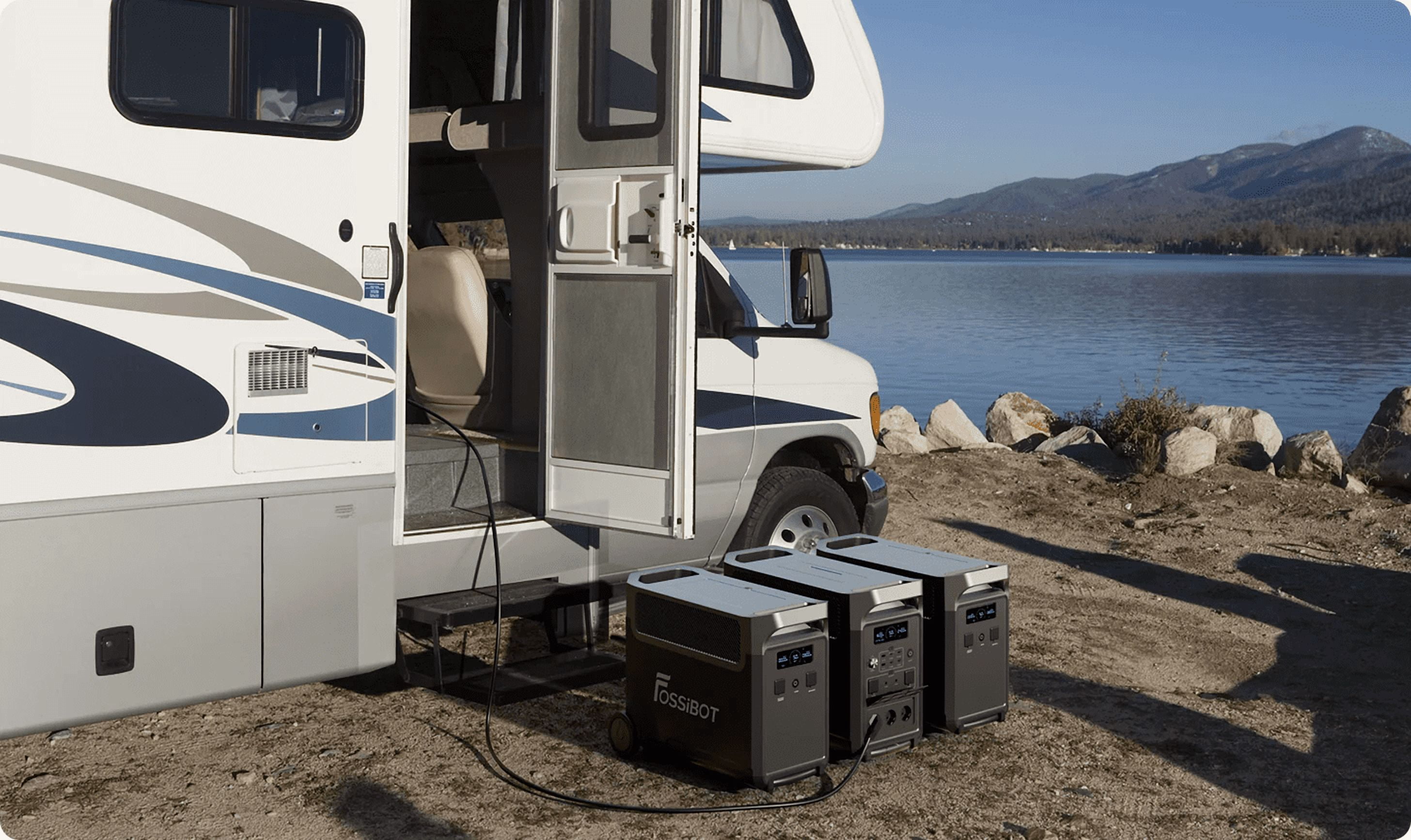 FOSSiBOT FB3840 Solar Generator Extra Battery 3600W 3840Wh Battery Backup for Home RV