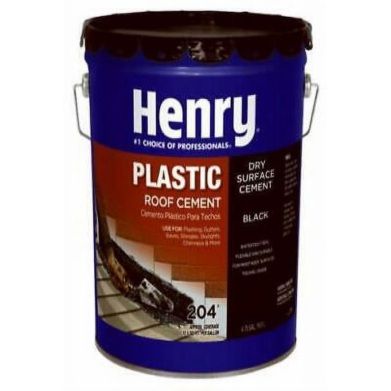 Henry HE204071 4.75 Gallons Black Plastic Roof Cement - Walmart.com