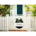 thumbnail image 4 of Today Is A Good Day Sign for Front Door, Decor for Farmhouse Porch Decorations, Round Wooden Hanging Sign Housewarming Gift for Home Outdoor Indoor, 4 of 8