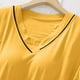 thumbnail image 5 of HongQid Womens Nightgowns Short Sleeve Sleepwear Crew Neck Loungewear Color Block Nightshirt Summer Dresses, 5 of 8