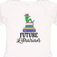 thumbnail image 4 of Inktastic Future Librarian Girls Reading Job Girls Long Sleeve Baby Bodysuit, 4 of 5