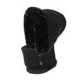 thumbnail image 1 of Gorro de invierno para mujer, conjunto de máscara de pasamontañas de punto con forro polar de una pieza, bufanda circular con cuello de Calavera, gorro de nieve para esquí con pompón, 1 of 7