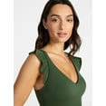 thumbnail image 5 of Time and Tru Women's and Women's Plus Size Ruffle Strap One Piece Swimsuit, Sizes XS-3X, 5 of 5