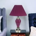 thumbnail image 6 of Silver and Magenta Table Lamp with Magenta Shade, 6 of 6