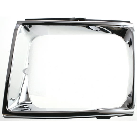Replacement 3408 Headlight Door Compatible For 1989-1991 Toyota Pickup Right Passenger Chrome