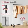 Clothing Racks for Clothes Z Rack for Clothing Heavy Duty Hold 250LBS ...