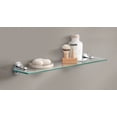 thumbnail image 2 of Preston 19 in. W Glass Bath Shelf in Chrome, 2 of 4