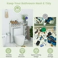 thumbnail image 5 of Costway Over the Toilet Bathroom Cabinet Floor Storage Organizer with Adjustable Shelves White, 5 of 10