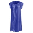 thumbnail image 4 of Women's Plus Size Nightgowns Contrast Lace Square Neck Short Sleeve Night Dress Blue One Size, 4 of 4