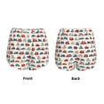thumbnail image 3 of KLL Artoon Car Pattern Shorts Women,Athletic Shorts High Waisted Running Shorts Pocket Sporty Short Gym Elastic Workout Shorts-Small, 3 of 7