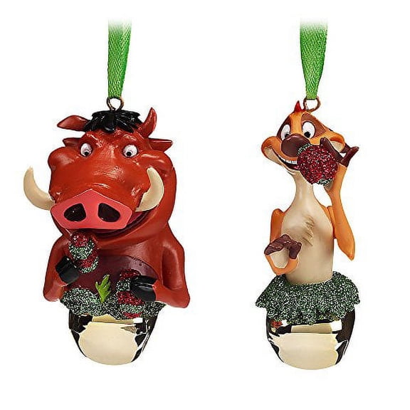 Disney Timon and Pumbaa Bell Ornament Set
