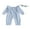 Blue, variant on BemeyourBBs Baby Girl Fall Outfits Long Sleeve Smocked Jumpsuit with Headband
