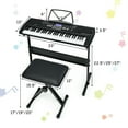thumbnail image 2 of Gymax 61-Key Electronic Keyboard Piano Starter Set w/Stand Bench Headphones, 2 of 10