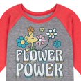 thumbnail image 3 of Peanuts - Flower Power - Toddler & Youth Raglan Graphic T-Shirt, 3 of 7
