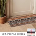 thumbnail image 3 of Bohemian Retro Floral Non-Slip Entryway Door Mat,Boho Indoor Decor Durable Low Plush Door Mat,Washable Welcome Rug for Patio Hallway Home Decor 16x47 Inches, 3 of 7