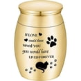thumbnail image 3 of Small Cremation Urns for Pet Ashes Mini Cat Paw Keepsake Urn 1.57" Small Ashes Urns Mini Urn for Cat Ashes Holder Tiny Urn for Ashes Keepsake Urns Memorial Ashes Holder, 3 of 8