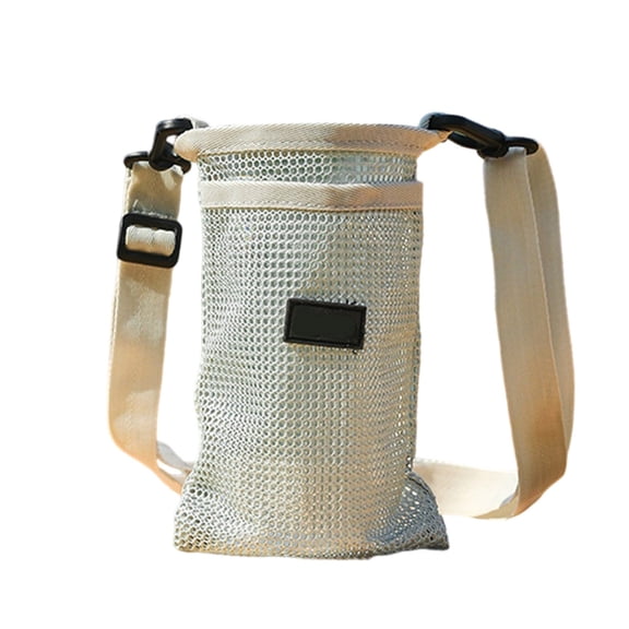Portable Sport Water Bottle Cover Meshes Sleeve Bag Case with Adjustable Strap Bottle Carriers Outdoor Camping Accessories