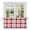 FireBrick, variant on Red Checkered Tier Curtains, Red White Plaid Farmhouse Light Filtering Kitchen Curtains, 2Pcs Rod Pocket Half Window Treatments Panels for Sink Cafe Cabinet Basement 27.5x45 Inches