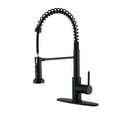 thumbnail image 2 of Boyel Living 3-function Kitchen Faucet Under The Pull Down Spout,Single Handle Kitchen Sink Faucets with Base Plate Suit to 1 or 3 Holes Matte Black, 2 of 9