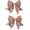 Champagne, variant on 3-inch Sequined Bow Hair Clips For Girls, , and Young Women Birthday Party Wedding Christmas Occasions Accessories Set of 2 (Black)