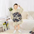 thumbnail image 6 of FORMRS Wearable Blanket Hoodie with Sleeves for Kids Cozy Flannel Sweatshirt, Astronaut Floating, 6 of 7