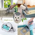 thumbnail image 4 of Pala para arena para gatos de primera calidad con soporte, pala para arena para gatos con bolsas de arena para gatos, portátil de gran capacidad, pala para arena para gatos, 4 of 5