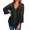 Black, variant on Fair Price Clothing MIUOWANP Women Casual Elegant Loose Large Size Lace Solid Color Round Neck Pullover Chiffon Shirt Long Sleeve Round Neck Top Shirt XL Green
